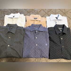 Men’s dress shirts lot: Banana Republic, Polo, Boss